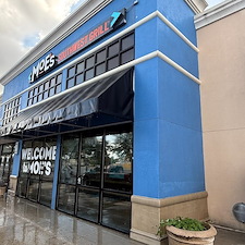 Building-Washing-and-Window-cleaning-at-Moes-Southwest-Grill-in-Pensacola-Florida-Cordova-Mall-for-the-new-remodel-of-the-restaraunt 1